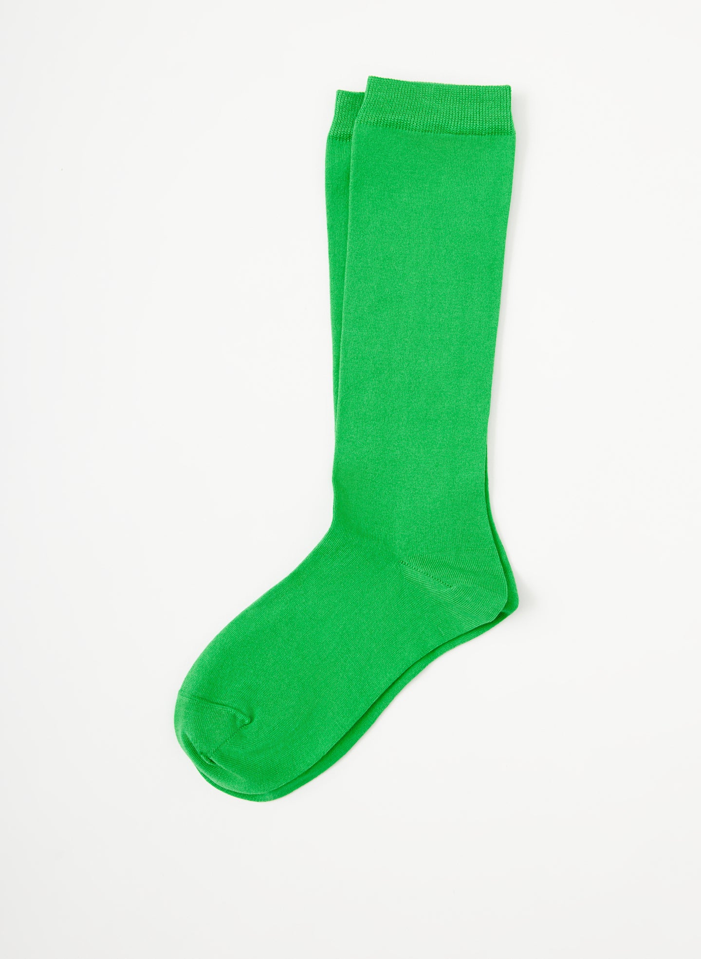 Classic Cotton Socks - Bright Green-1