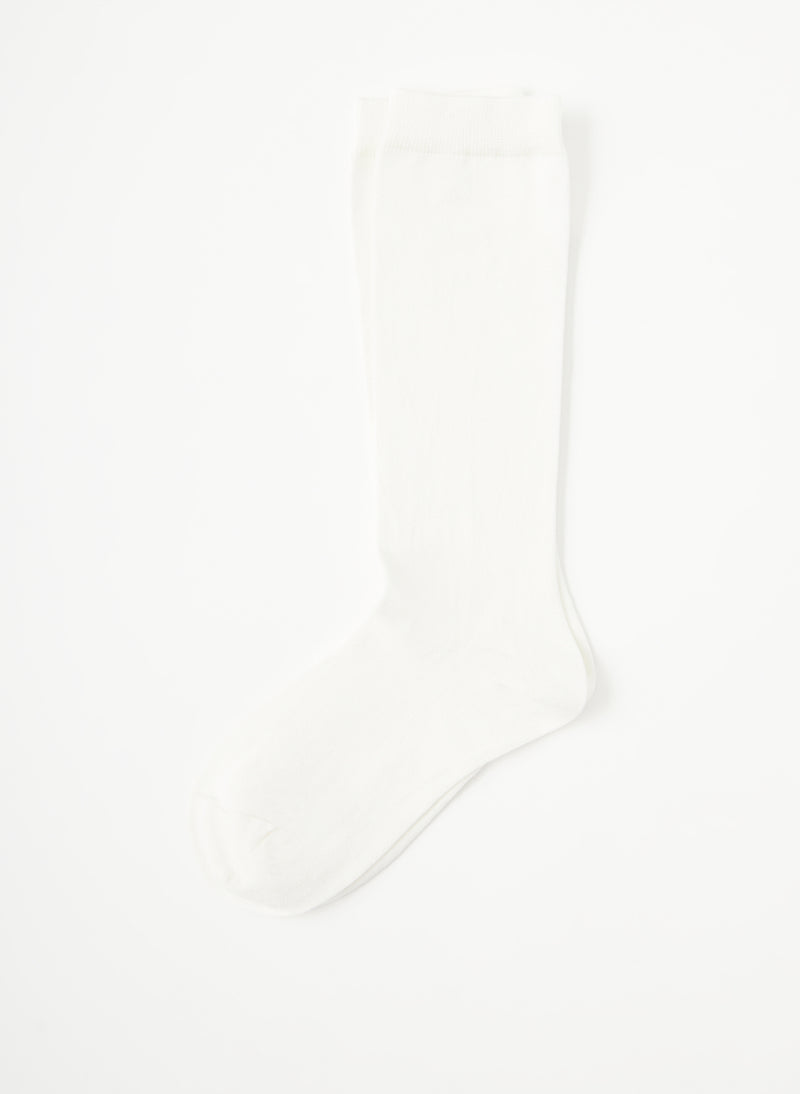 Classic Cotton Socks Ivory-1