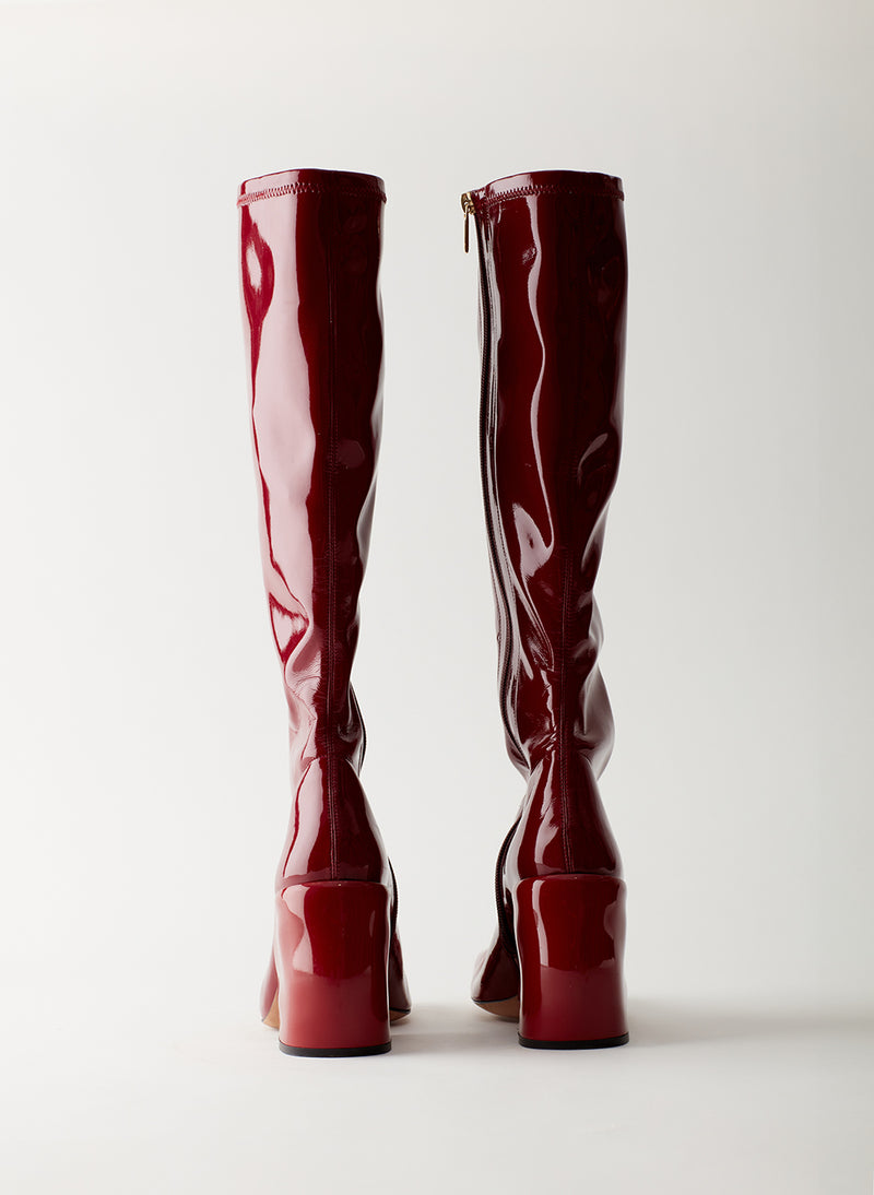 Lars Patent Boot Burgundy-5