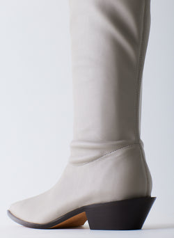 Bronson Faux Nappa Stretch Boot - Narrow Calf Grey-06