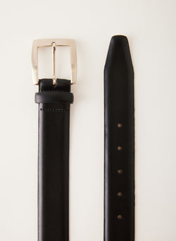 Men's Leather Belt Black-2