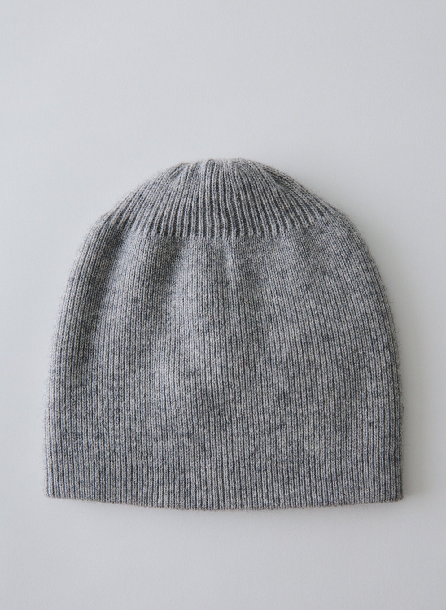 Wool Cashmere Beanie - Heather Grey-1