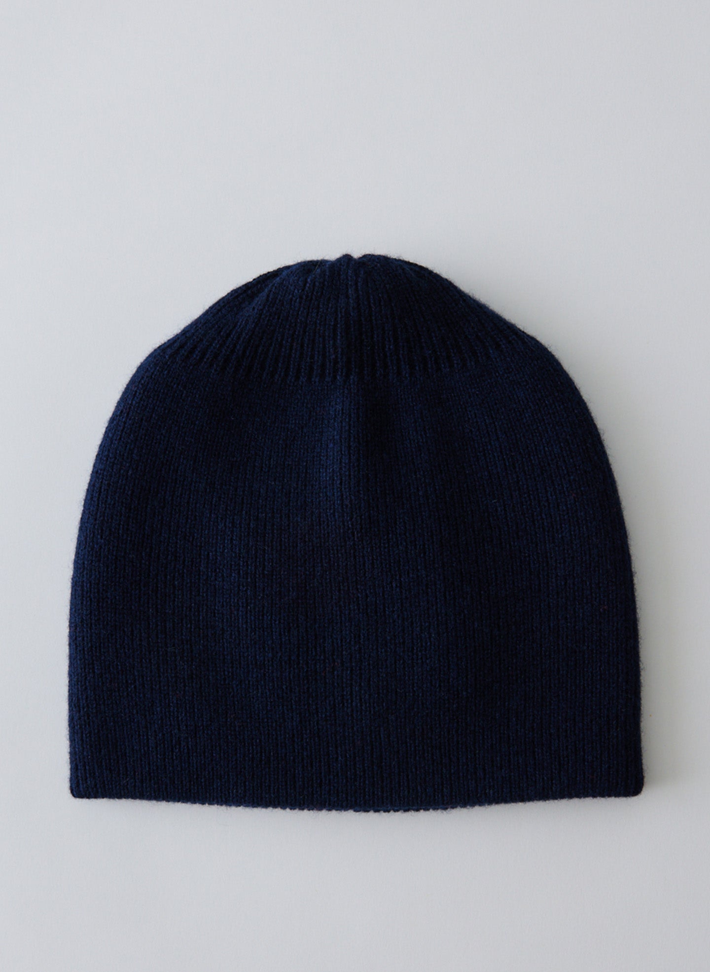 Wool Cashmere Beanie - Navy-1