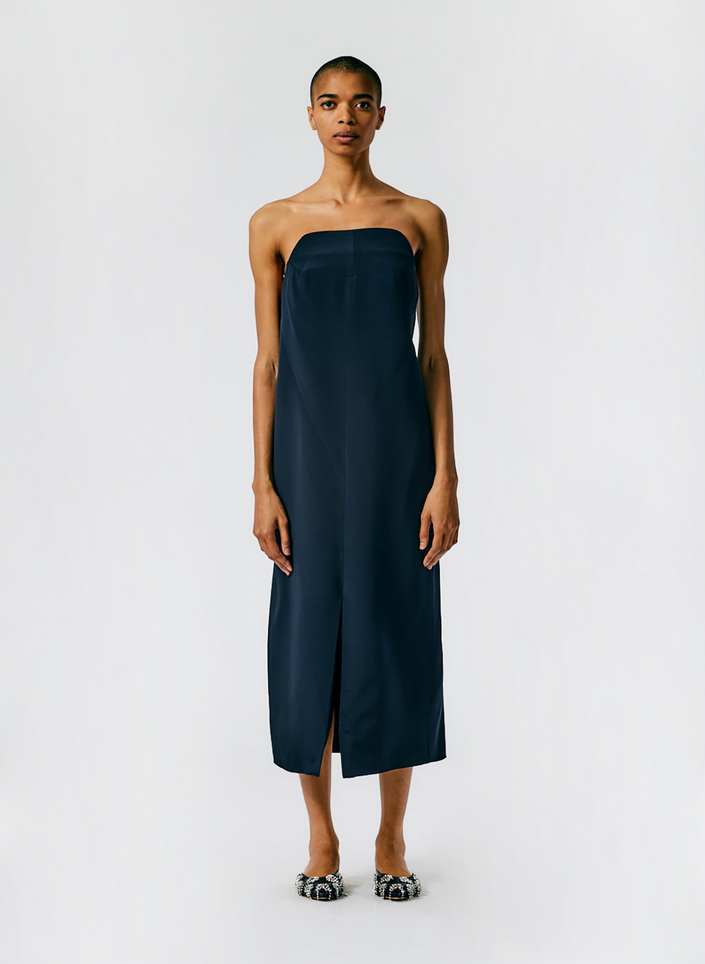 tibi 4 ply silk bias dress 4-Ply Silk Bias Dress Black / 00 / R125SL1670