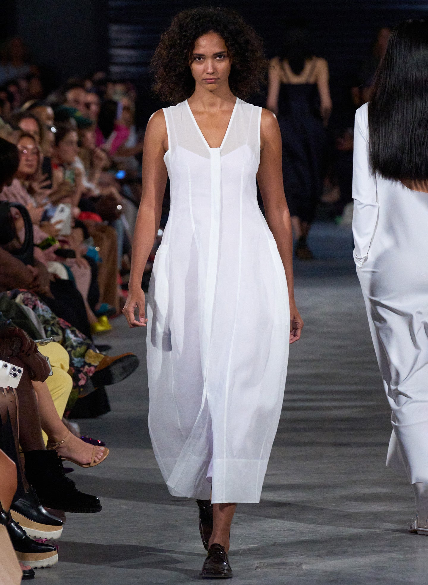 Starch Cotton Organza Dress