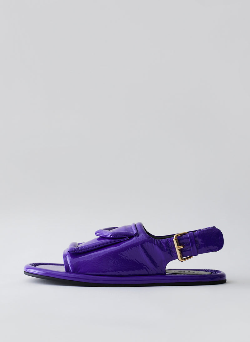 Patent Slingback Beryen Sandal Royal Purple-1