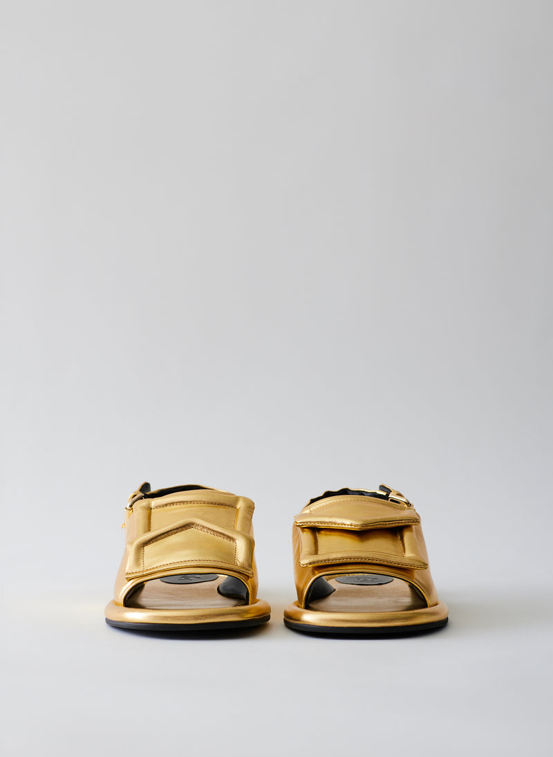 Metallic Slingback Beryen Sandal Gold-3
