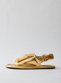 Metallic Slingback Beryen Sandal Gold-1