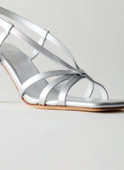 Max High Heel Sandal Silver-5
