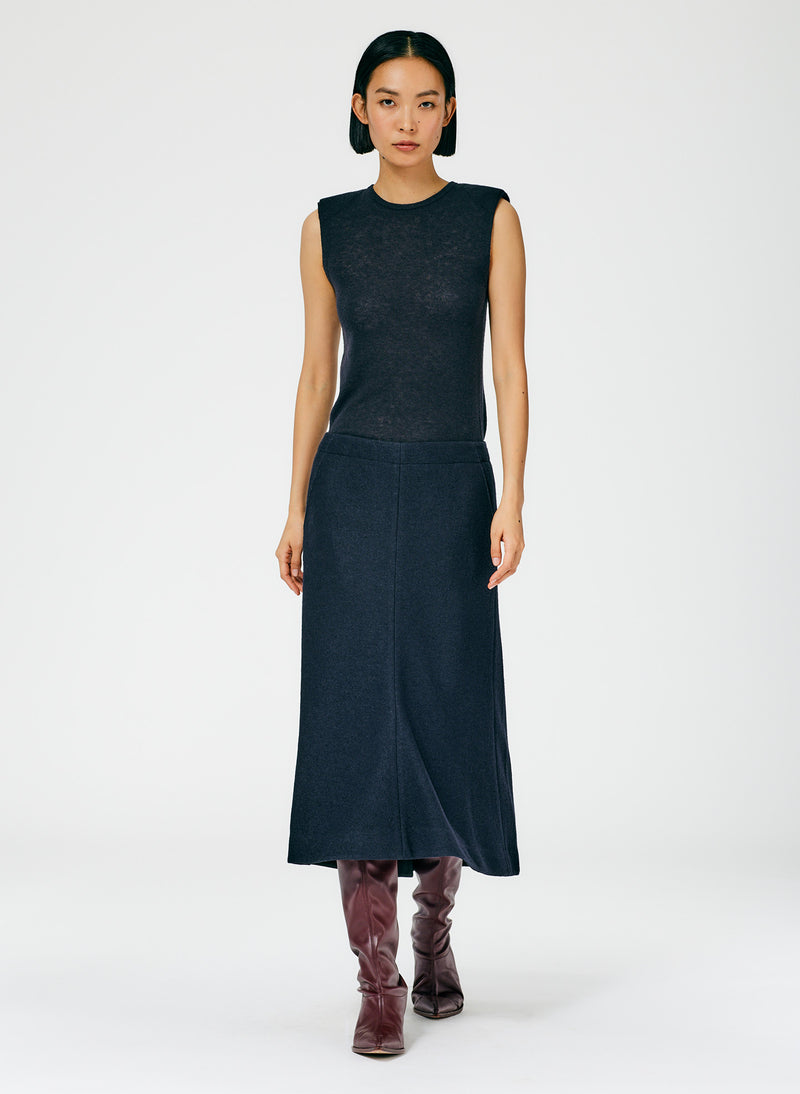Boiled Wool Sculpted Skirt – Tibi Official