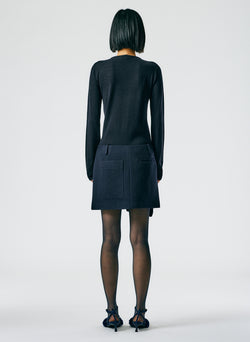 Boiled Wool Mini Skirt – Tibi Official