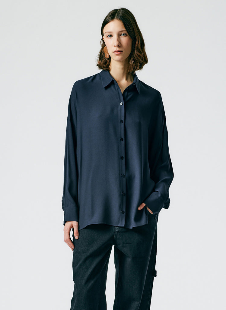 Filippa k shop satin crepe top
