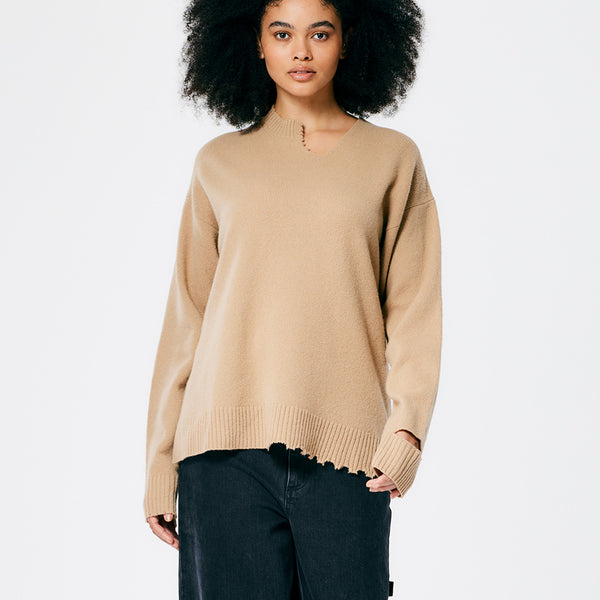 NWT Annabobery Crewneck Sweatshirt Zipper Bear Embroidery Sweater Women's  Size M