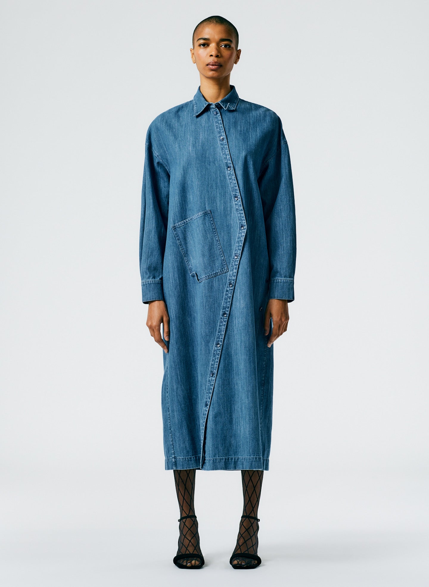 Lightweight Stone Wash Denim Shirtdress – Tibi Official Lightweight Stone Wash Denim Shirtdress – Tibi Official