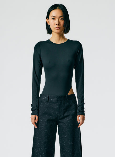 Stretch Cut Out Bodysuit – Tibi Official