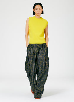 Anna Merino Wool Minime Distressed Vest Bright Yellow-06
