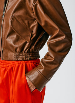 Aviator Leather  Jacket Sienna-06
