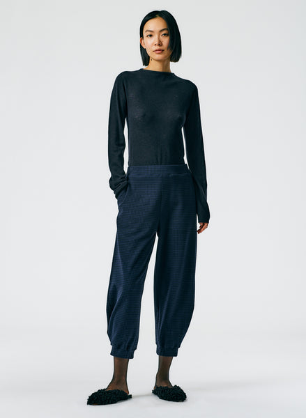 Camille Check Kat Sculpted Pull On Pant - Regular – Tibi