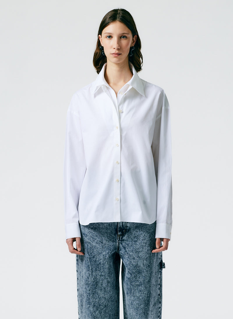 Eco Shirting Double Collar Shirt White-01