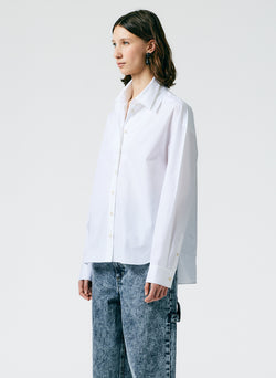 Eco Shirting Double Collar Shirt White-02