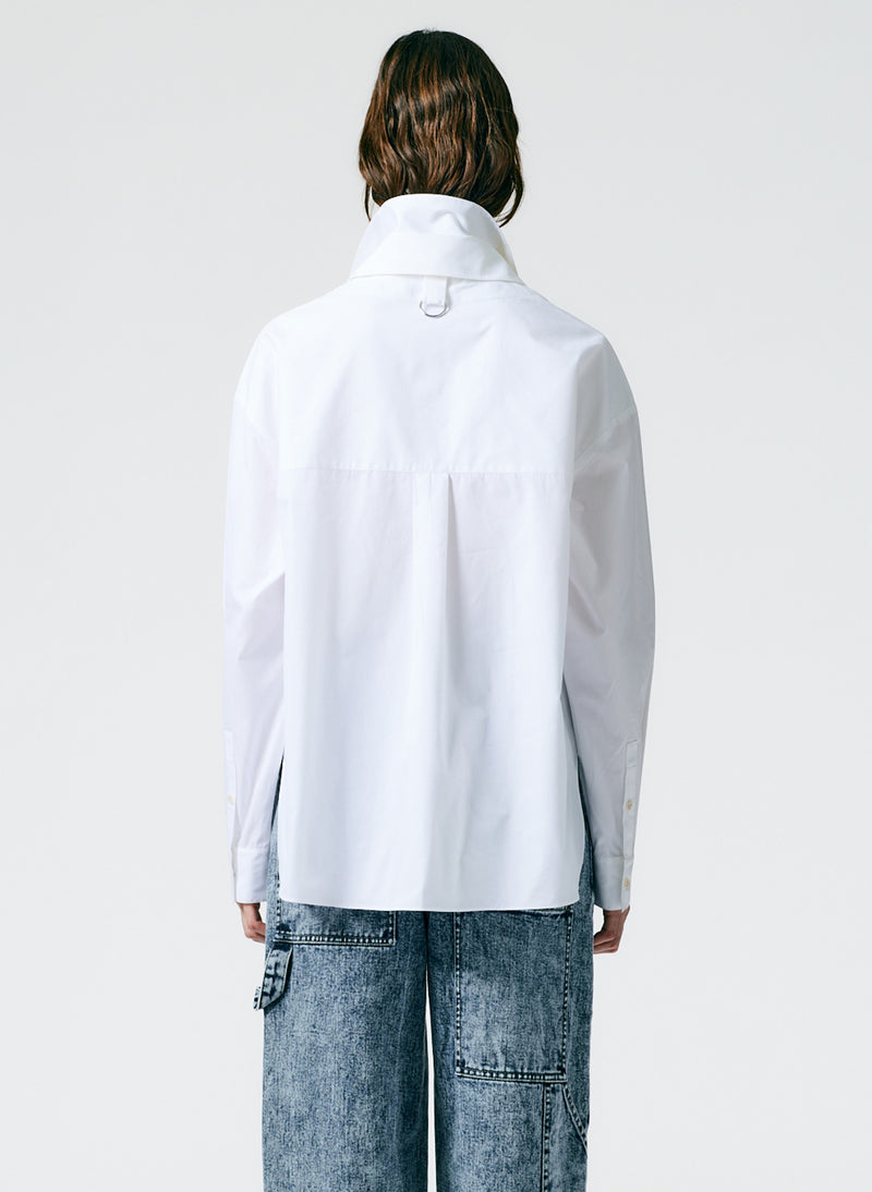 Eco Shirting Double Collar Shirt White-03