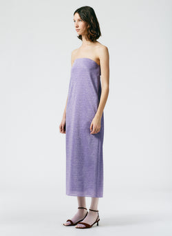 Lurex Haze Strapless Dress Lavender Multi-02
