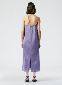 Lurex Haze Strapless Dress Lavender Multi-03