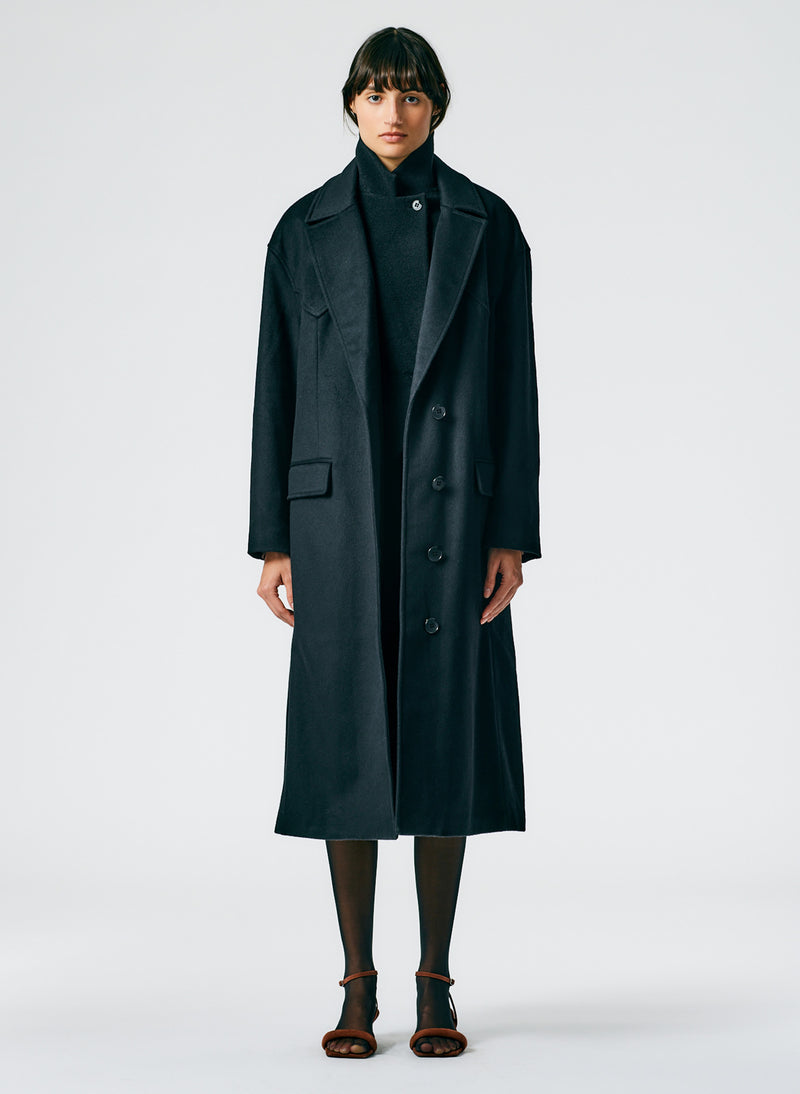 Recycled Wool Cashmere Liam Western Seamed Coat – Tibi Official