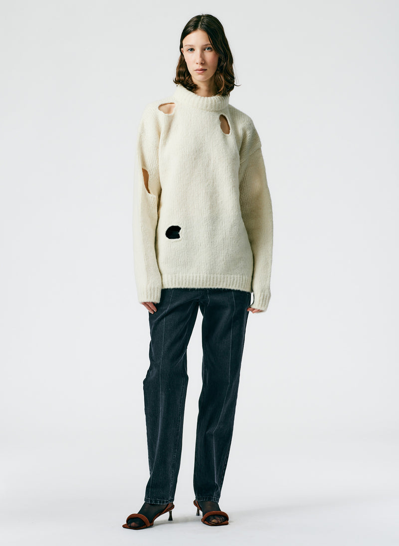 Trou Trou Alpaca Sweater Ecru-04