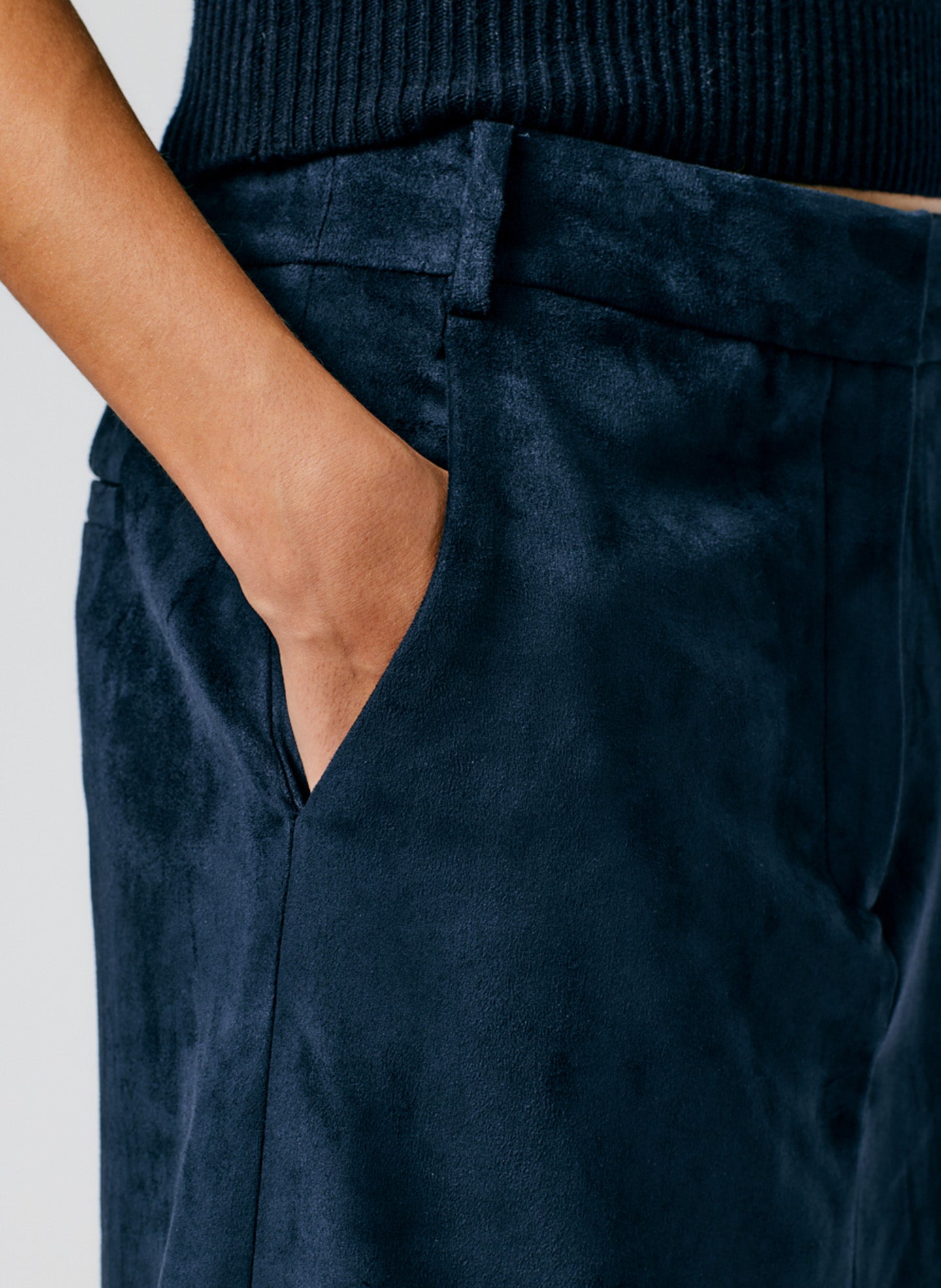 Ultrasuede Midi Trouser Skirt