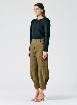 City Stretch Sculpted Pant Moss-02