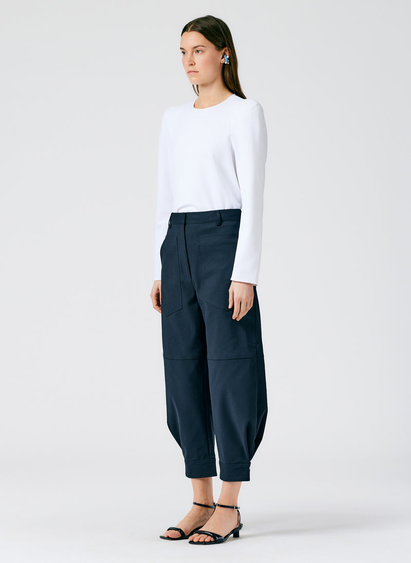 City Stretch Sculpted Pant Navy-02