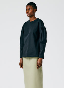 Punto Milano Puff Sleeve Sweatshirt – Tibi Official