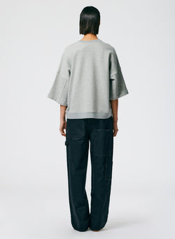 3/4 Sleeve Sweatshirt Heather Grey-03