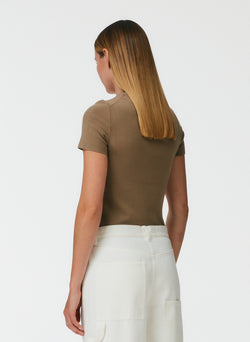 Compact Stretch Cashmere Kate Mini T-Shirt Sand-3