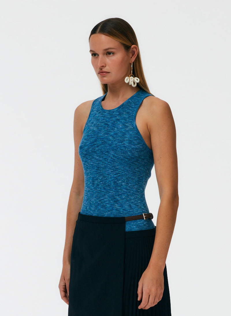 Speckled Knit Tank – Tibi Official