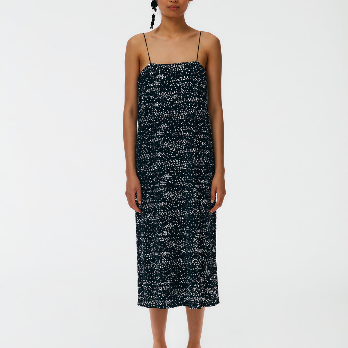 tibi pink sequin dress Tech Crush Wrap Dress