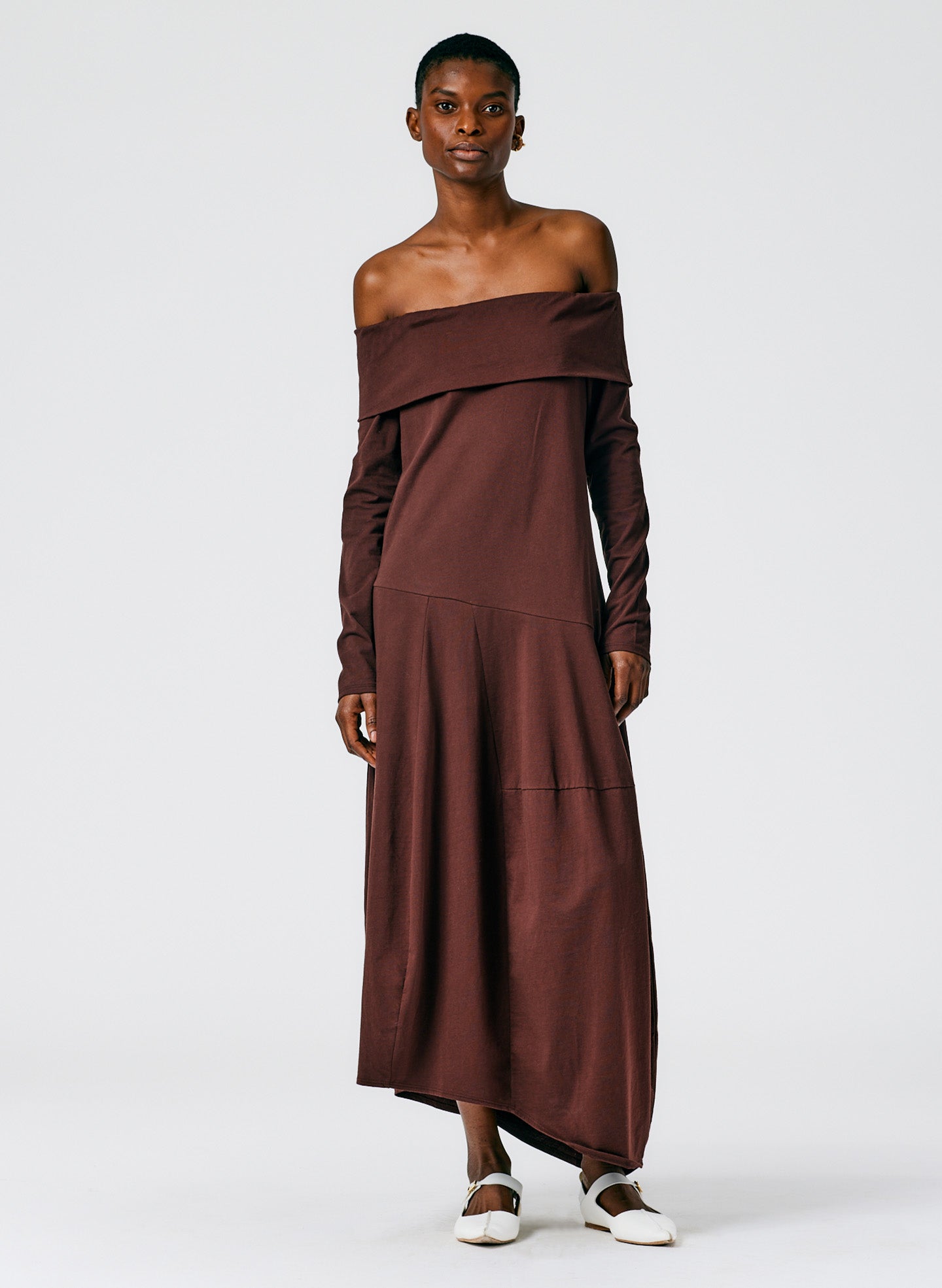 Off The Shoulder T-Shirt Dress Tibi Official Off The Shoulder T-Shirt Dress Tibi Official