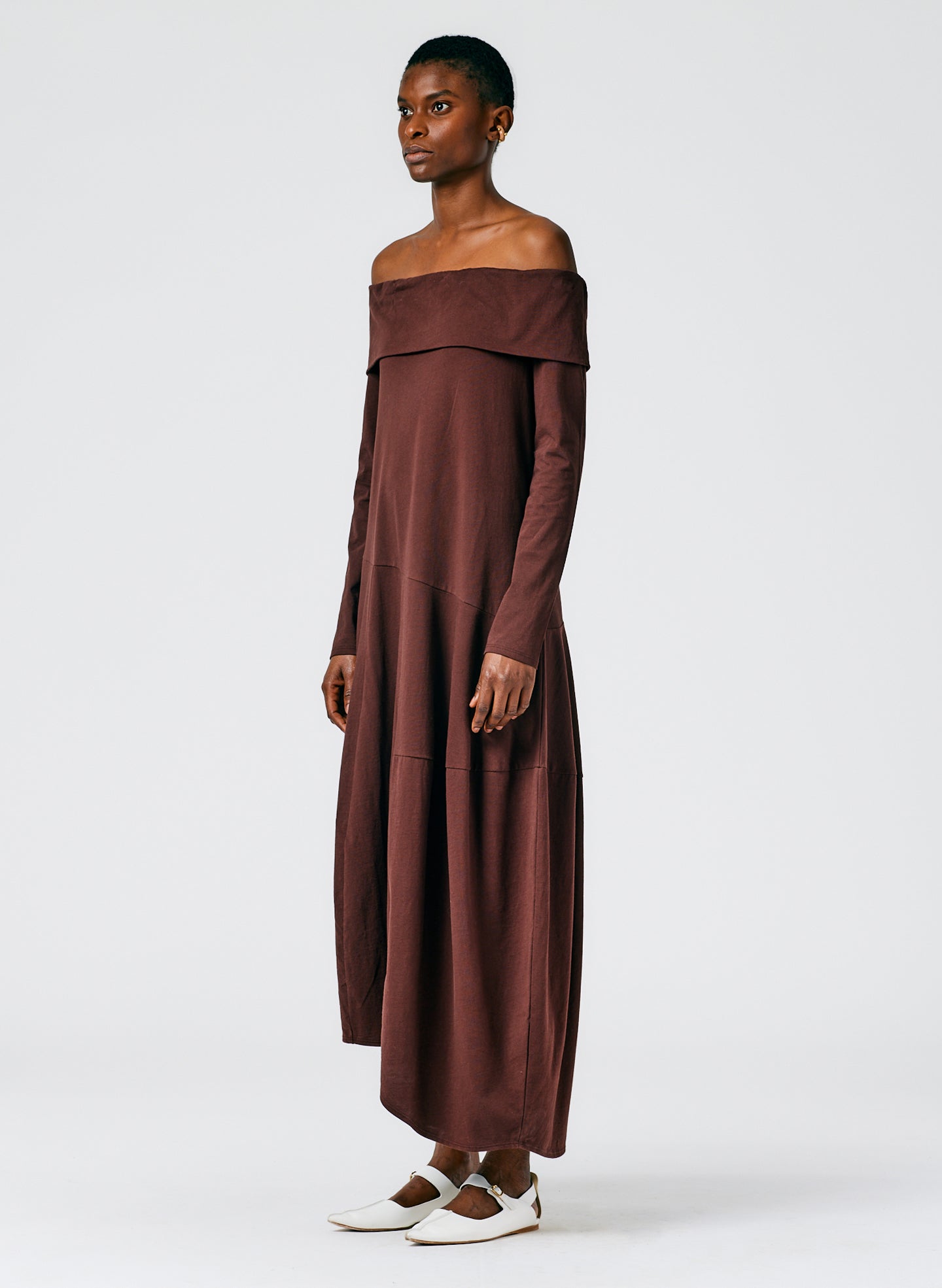 Off The Shoulder T-Shirt Dress Tibi Official Off The Shoulder T-Shirt Dress Tibi Official