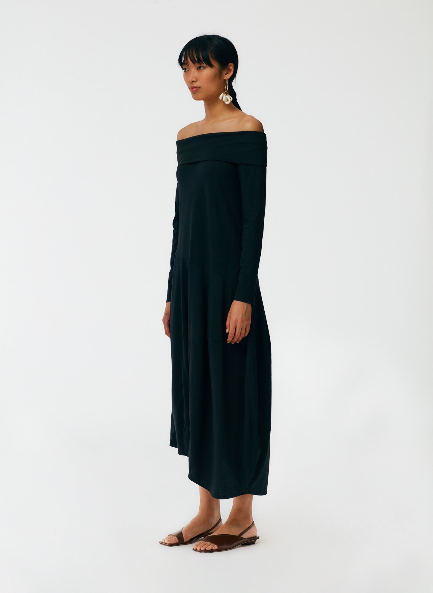 off the shoulder t shirt maxi dress Off Shoulder T-Shirt Dress