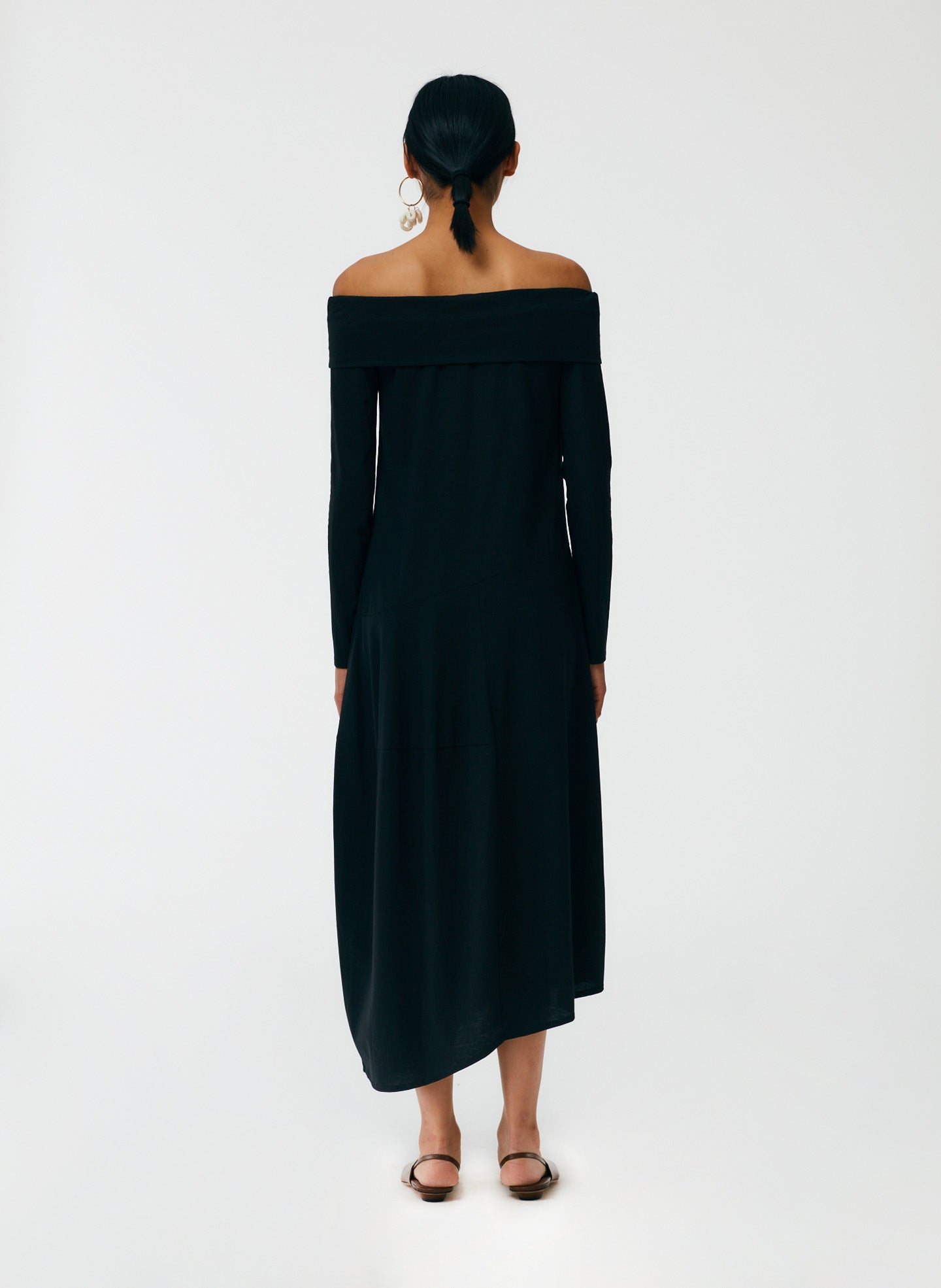 Off The Shoulder T-Shirt Dress Tibi Official Off The Shoulder T-Shirt Dress Tibi Official