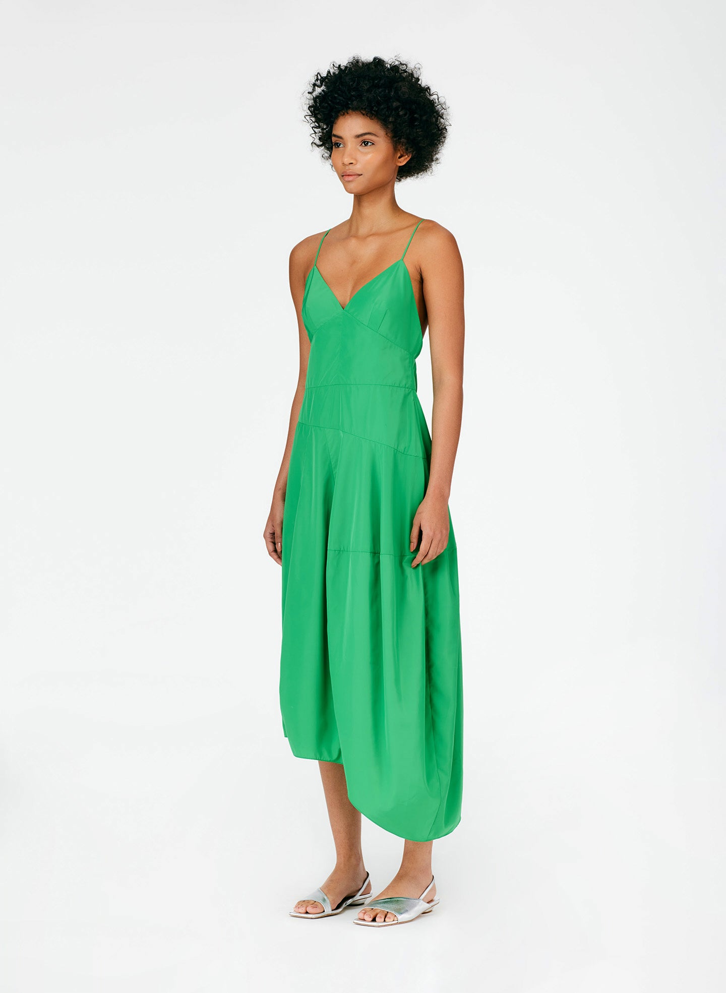 Italian Sporty Nylon Cami Dress Tibi Official Italian Sporty Nylon Cami Dress Tibi Official