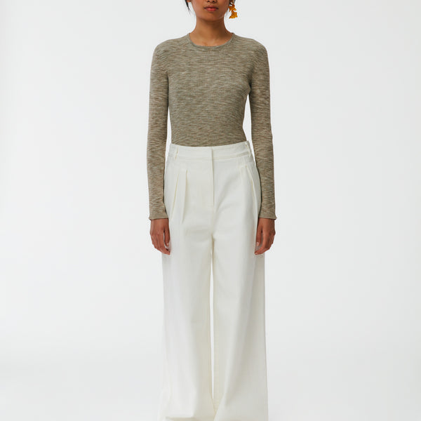 Please Shop Online Solid-colour palazzo trousers with side pockets Sito  ufficiale