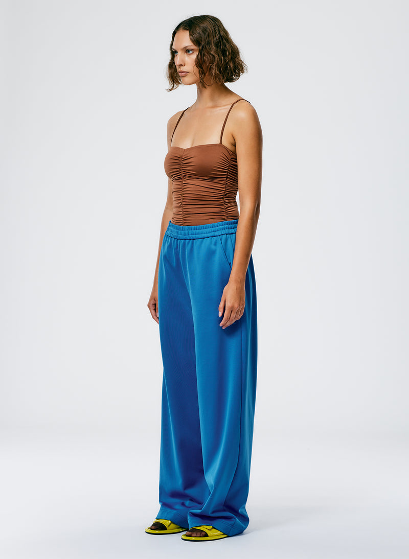 Active Knit Wide Leg Pull On Pant Sapphire Blue-4