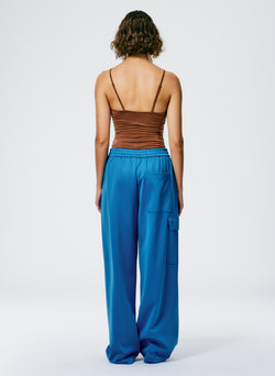 Active Knit Wide Leg Pull On Pant Sapphire Blue-5