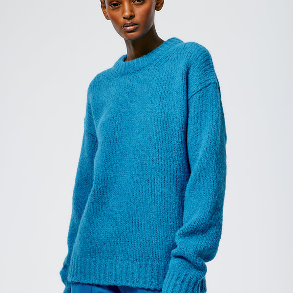 Airy Alpaca Crewneck Pullover – Tibi Official