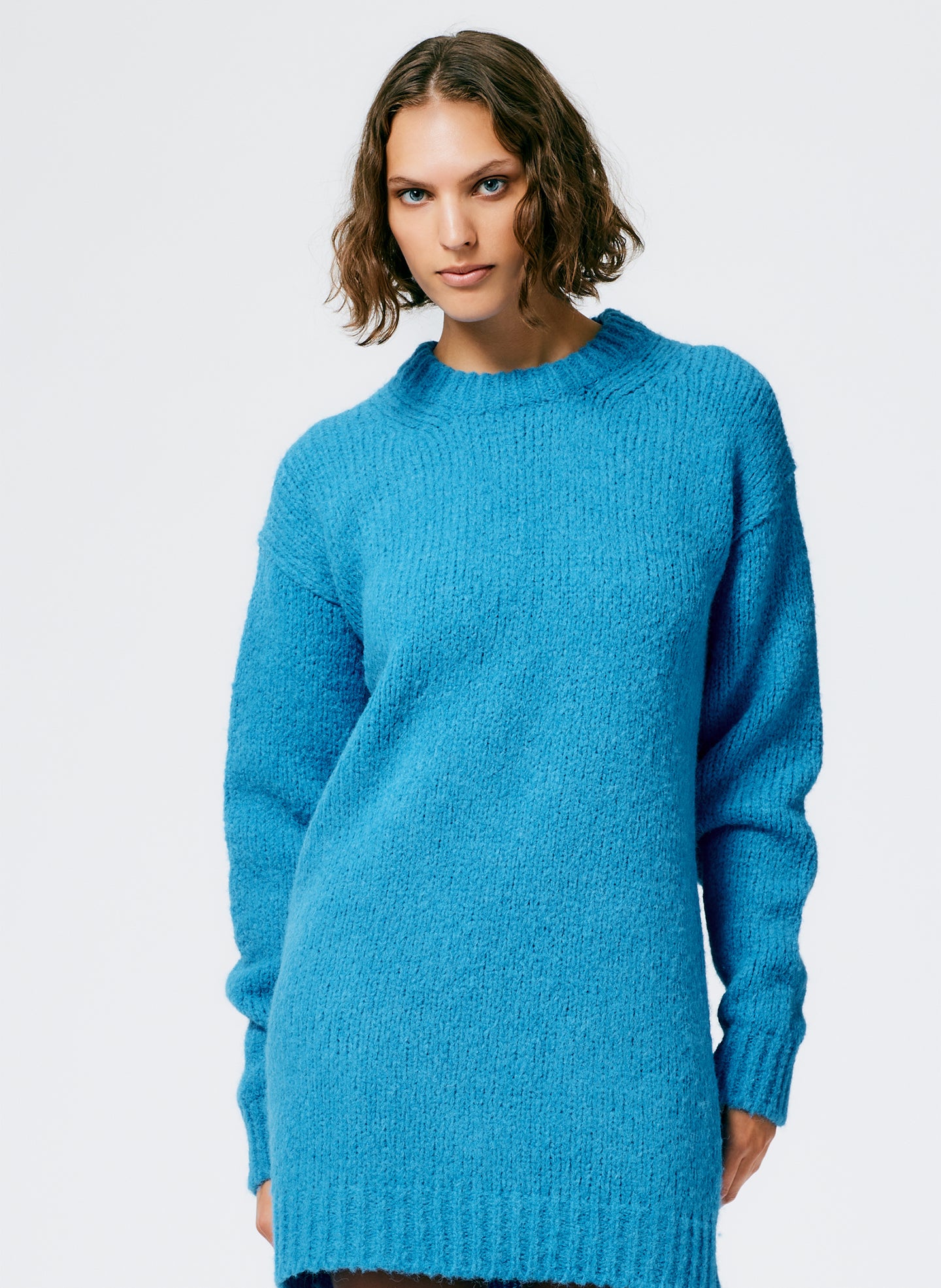 Airy Alpaca Easy Dress Sapphire Blue / XS / R122AS6450 Airy Alpaca Easy Dress Sapphire Blue / XS / R122AS6450