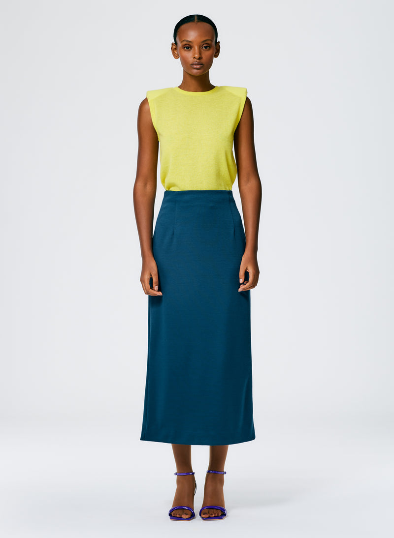 Structured Knit Pencil Skirt – Tibi Official