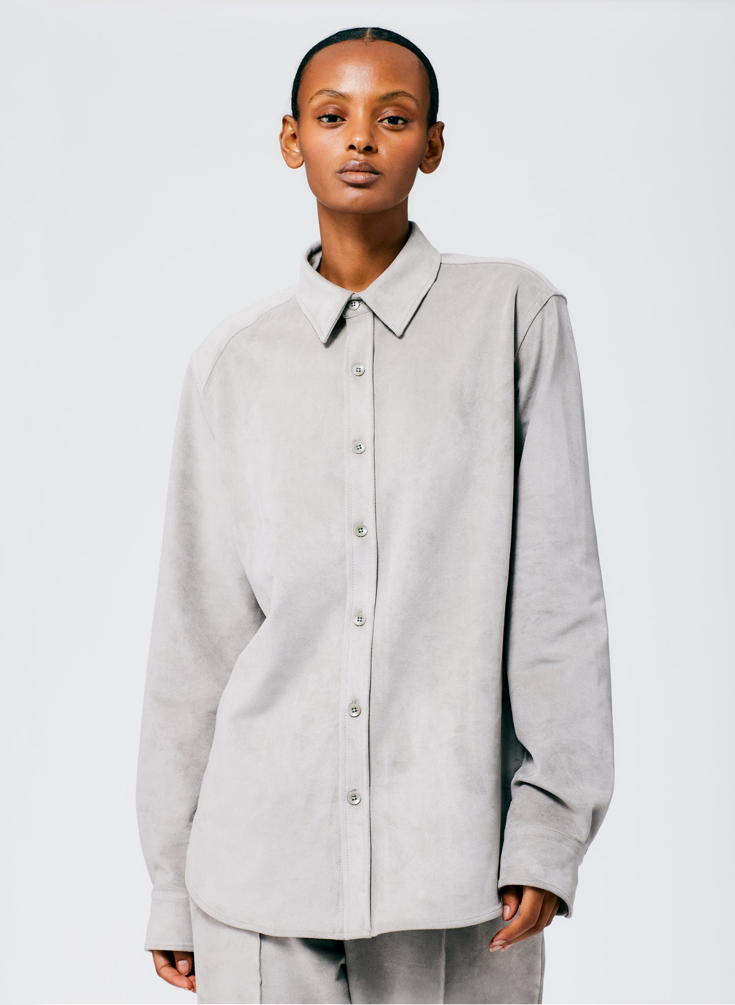 Ultrasuede Men's Slim Shirt - Grey-1