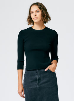 Giselle Stretch Sweater Circle Openback Pullover – Tibi Official